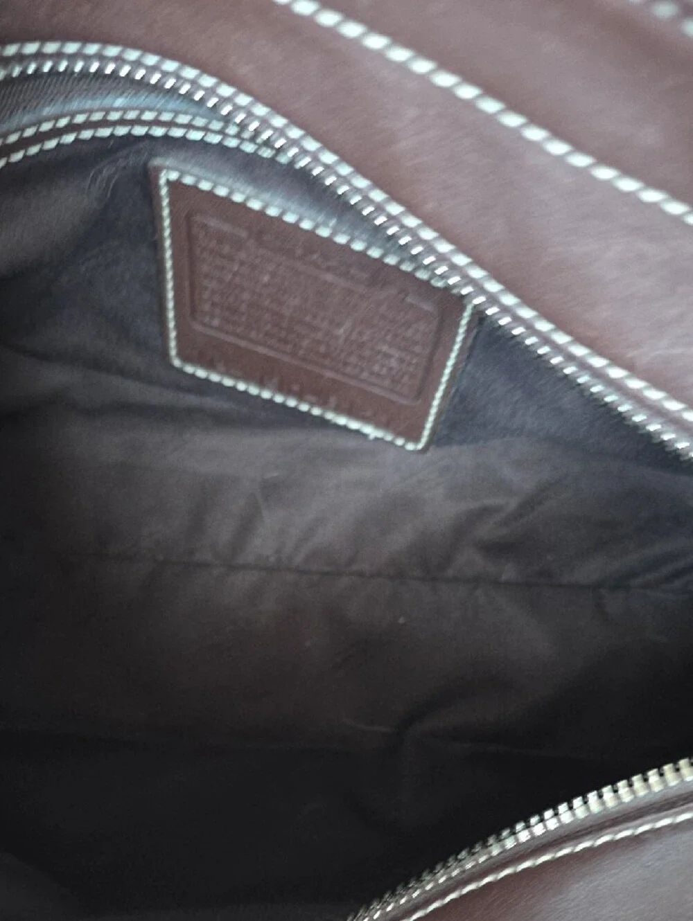 Coach | Vintage Linen Canvas Brown Leather Bleeker Satchel Tote